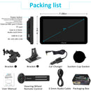 CARPURIDE W701 Wireless Portable Car Stereo with Steering Wheel Control
