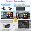 many benefits of using portable car infotainment system compare to traditional clumsy head unit