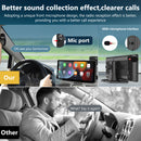 car radio with unique front mic design offers better sound collection effect and clearer calls