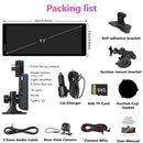 packing list: portable car stereo, car charger, mount brackets, user manual, rear view camera, etc.