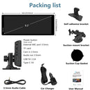 packing list: car screen, car charger, mount brackets, user manual, etc.