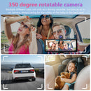 350 degree rotatable camera  of wireless car stereo offers both driving & in car recording 