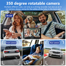 350 degree rotatable camera  of wireless car navigation offers both driving & in car recording 