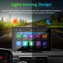 audio system car screen with light-sensing design automatically adjust screen brightness