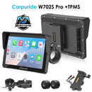 Carpuride W702S Pro/W502S Pro | Universal Motorcycle CarPlay with Optional TPMS & Plug-and-Play BM05 Bracket