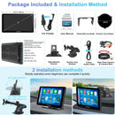 CARPURIDE V3 Portable Smart Multimedia Dashboard Console with Detachable Sunshade
