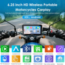 Carpuride W602S Pro 6-inch wireless motorcycle CarPlay and Android Auto stereo system
