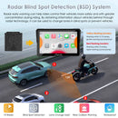 Carpuride 702RS Pro with Optional TPMS - Motorcycle CarPlay with Radar BSD & Plug-and-Play Bracket