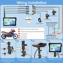 W702 Plus Wiring and Installation Diagram for Motorcycle Setup