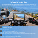 Carpuride W702S Plus Wireless Portable Motorcycle Stereo | Plug-and-Play BM05 Bracket | Install Apps | Built-in GPS | Dual Cameras