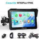 Carpuride W702 Plus Wireless Portable Motorcycle Stereo - Install Apps, Built-in GPS & Dual Cameras