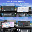 CARPURIDE W125P Portable Wireless Car Stereo, Support Install Pre-installed Apps