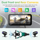 Carpuride W603D with TPMS Option | Wireless Portable Motorcycle Stereo with HD Dual Cameras