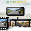 Carpuride W603D with TPMS Option | Wireless Portable Motorcycle Stereo with HD Dual Cameras