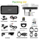 Carpuride W603D with TPMS Option | Wireless Portable Motorcycle Stereo with HD Dual Cameras