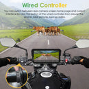 Carpuride W603D with TPMS Option | Wireless Portable Motorcycle Stereo with HD Dual Cameras