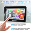 Carpuride W702/ W502/ W619 Wireless Portable Dual Bluetooth Waterproof IP67 Motorcycle Stereo