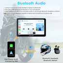 How to connect Bluetooth helmet and earphones to Carpuride W712D motorcycle stereo