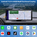 CARPURIDE W903 Plus Portable Wireless Car Stereo, Support Install Apps, with External GPS Antenna