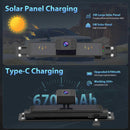 Carpuride WF02 Solar-Powered Wireless Backup Camera- Easy Install | HD Night Vision | Universal Fit