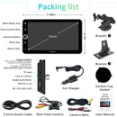 CARPURIDE W706 Wireless Portable Car Stereo with Backup Camera