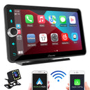 CARPURIDE W706 Wireless Portable Car Stereo with Backup Camera