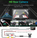 touch screen for car with HD rear camera use auxiliary line to help safer reversing
