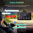 CARPURIDE W706 Wireless Portable Car Stereo Silver Frame