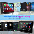 CARPURIDE W707 Wireless Portable Car Stereo with Backup Camera