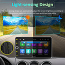 CARPURIDE W706 Wireless Portable Car Stereo Silver Frame