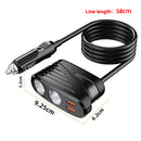 detailed size information about the cigarette charger